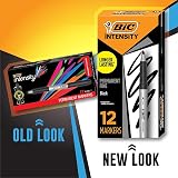 BIC Marking Permanent Markers, Fine Point, Tuxedo Black, Dozen – view 2