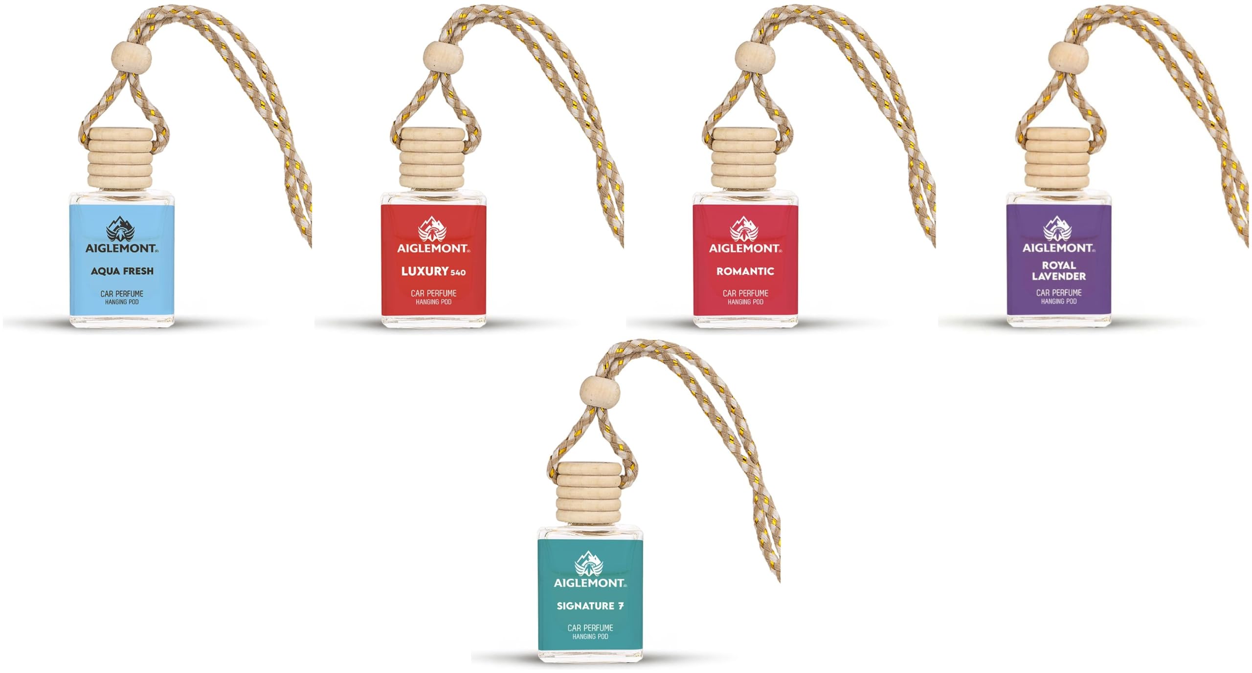 Car Perfumes combos | Aqua Fresh+ Luxury 540 + Romantic+ Royal Lavender+ Signature 7 Scent| Combo of 5 | 10 ml Each-image-31