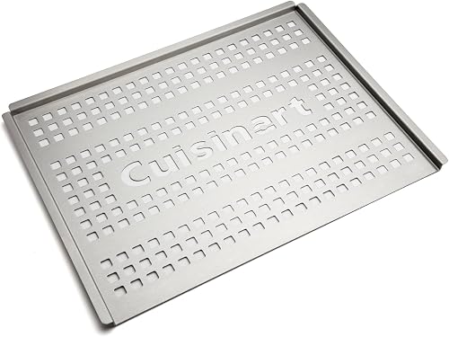 Cuisinart CGT-301 outdoor cooker, Stainless Steel Grill Topper, 12 x 16"