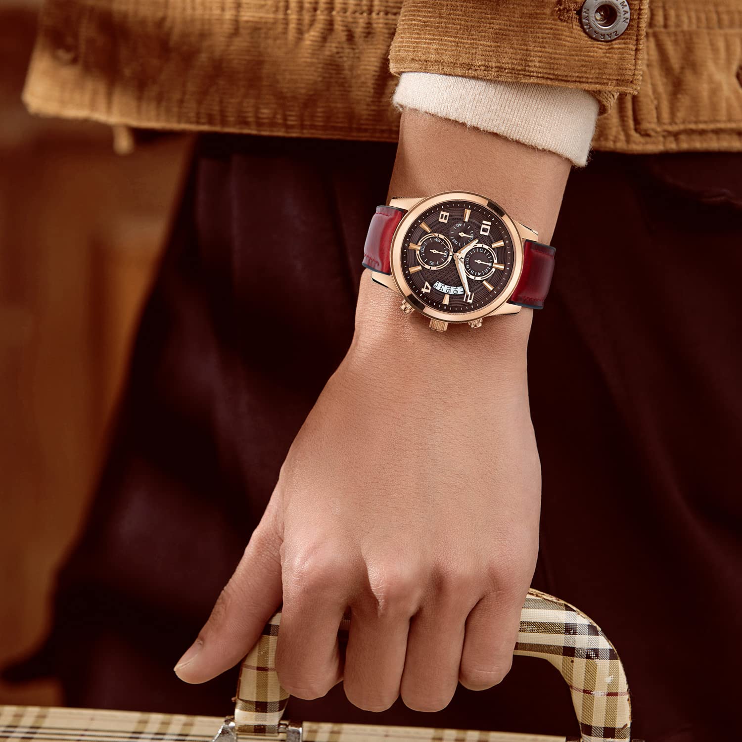 Amazon.co.jp: [BINLUN] 革時計ベルト クイックリリース オイル