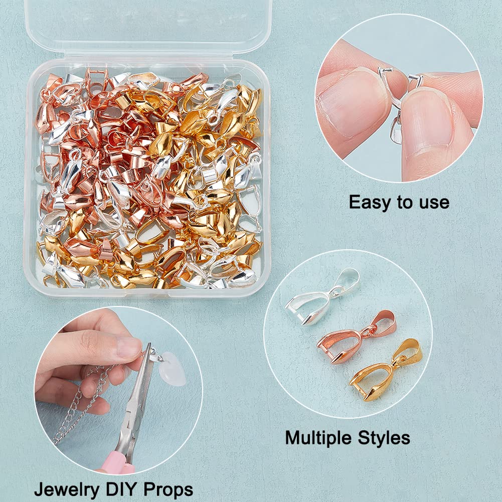 PandaHall 30 Stück Messing-Prägezangen Mit Strass – Für DIY-Schmuck, Anhänger & Armbänder