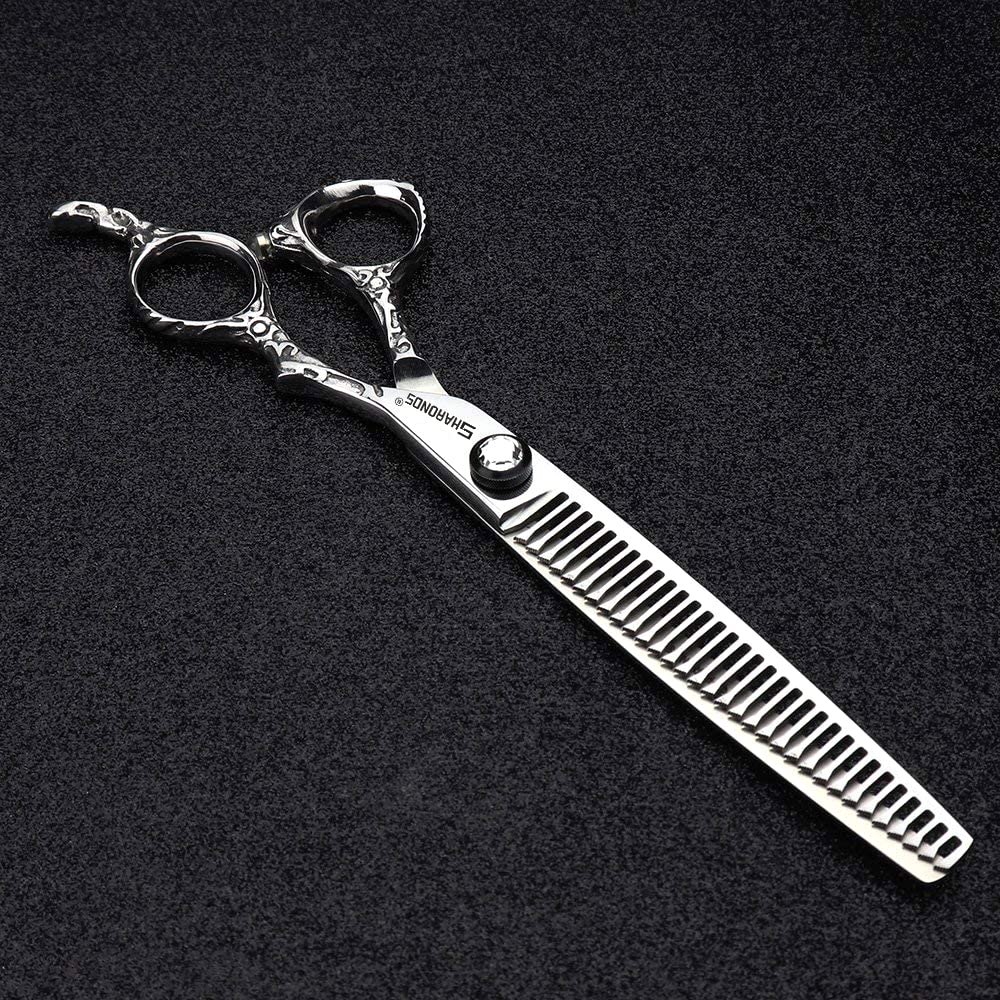 6/7/8 Zoll Friseurschere Friseur für Friseursalon (7 Zoll 2 Stück) | Japan 440C,Hairstyel Werkzeug,ergonomischer Offset-Griff,Professionelle Salon-Klasse-Schere