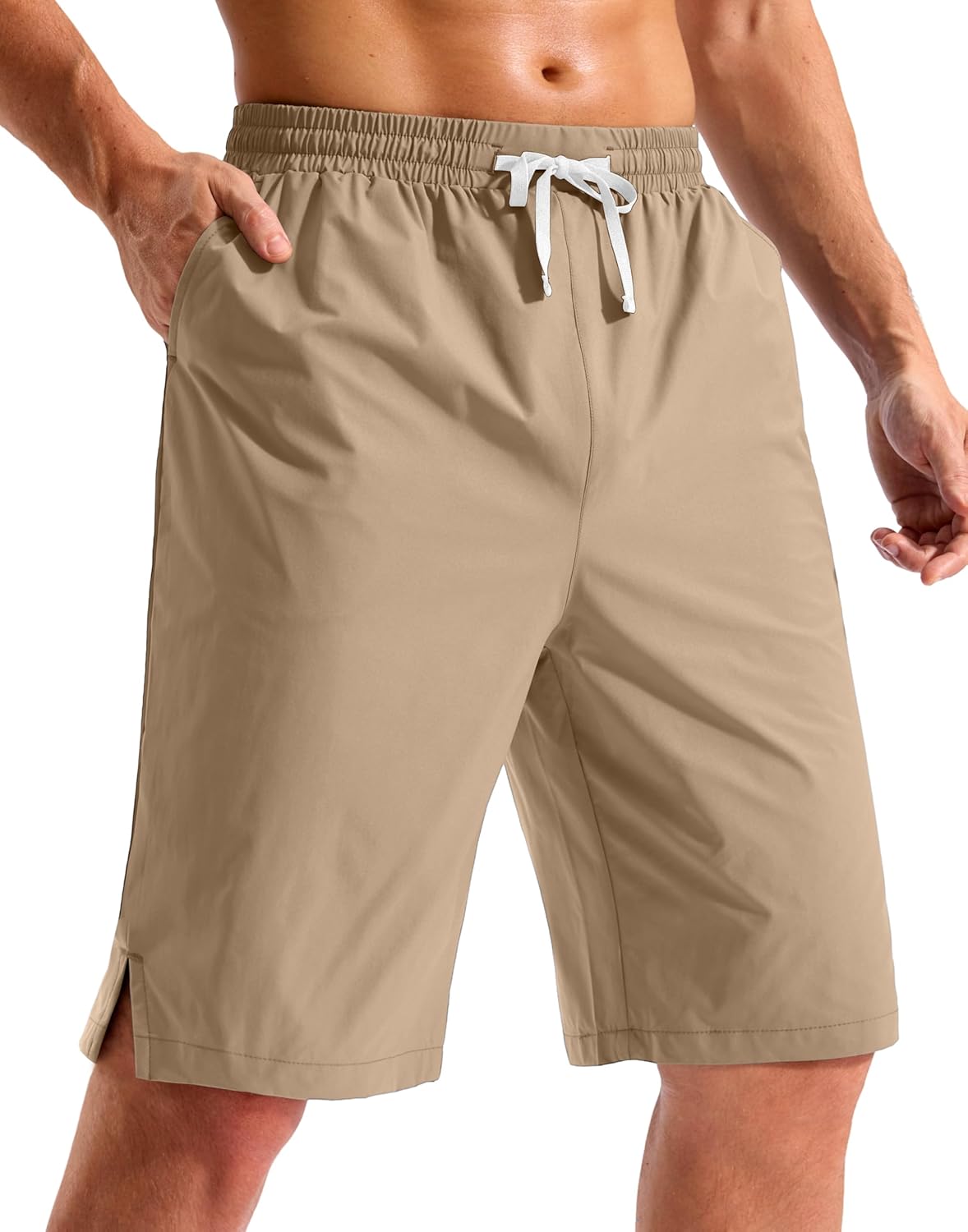 Pudolla Men's Swim Trunks 9"/11" Quick Dry Board Shorts Bathing Suits Beach Shorts for Men with Pockets - No Liner