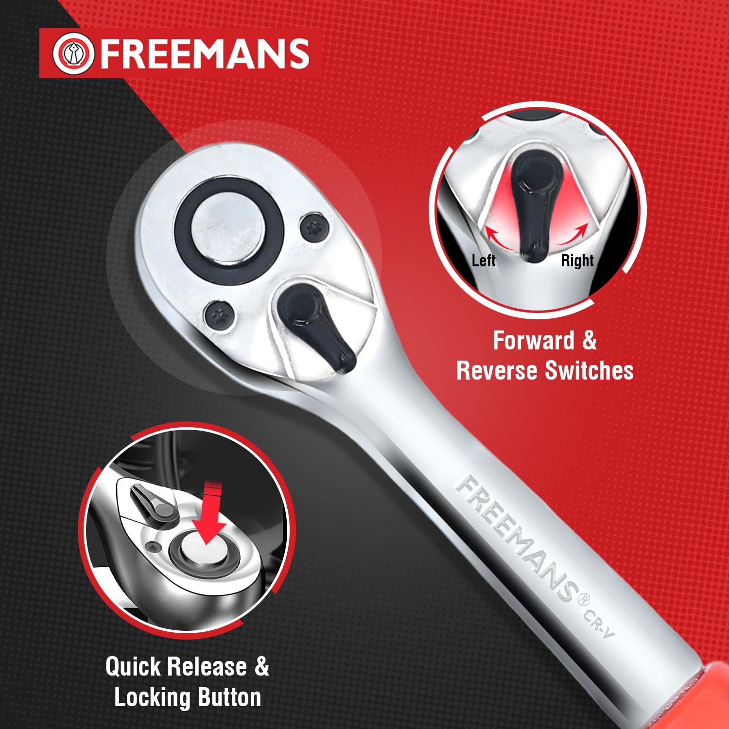 Freemans 1/2" Ratchet Wrench - Quick Release -2