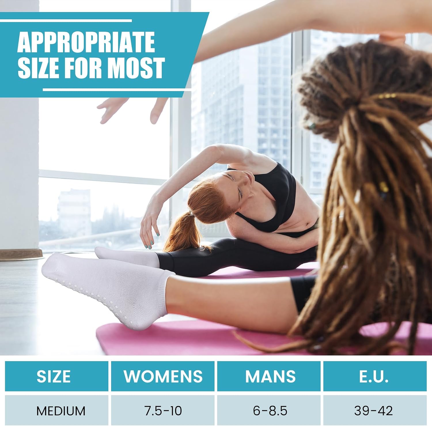 30 Pairs Pilates Grip Socks Bulk Unisex Non Slip Yoga Grippy Socks Woman for Hospital Adults Yoga Pilates