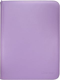 Ultra PRO - Vivid 9-Pocket Zippered PRO-Binder: (Purple) - Protect Up to 360 Collectible Trading Cards, Sports Cards or Valuable Gaming Cards, Ultimate card Protection