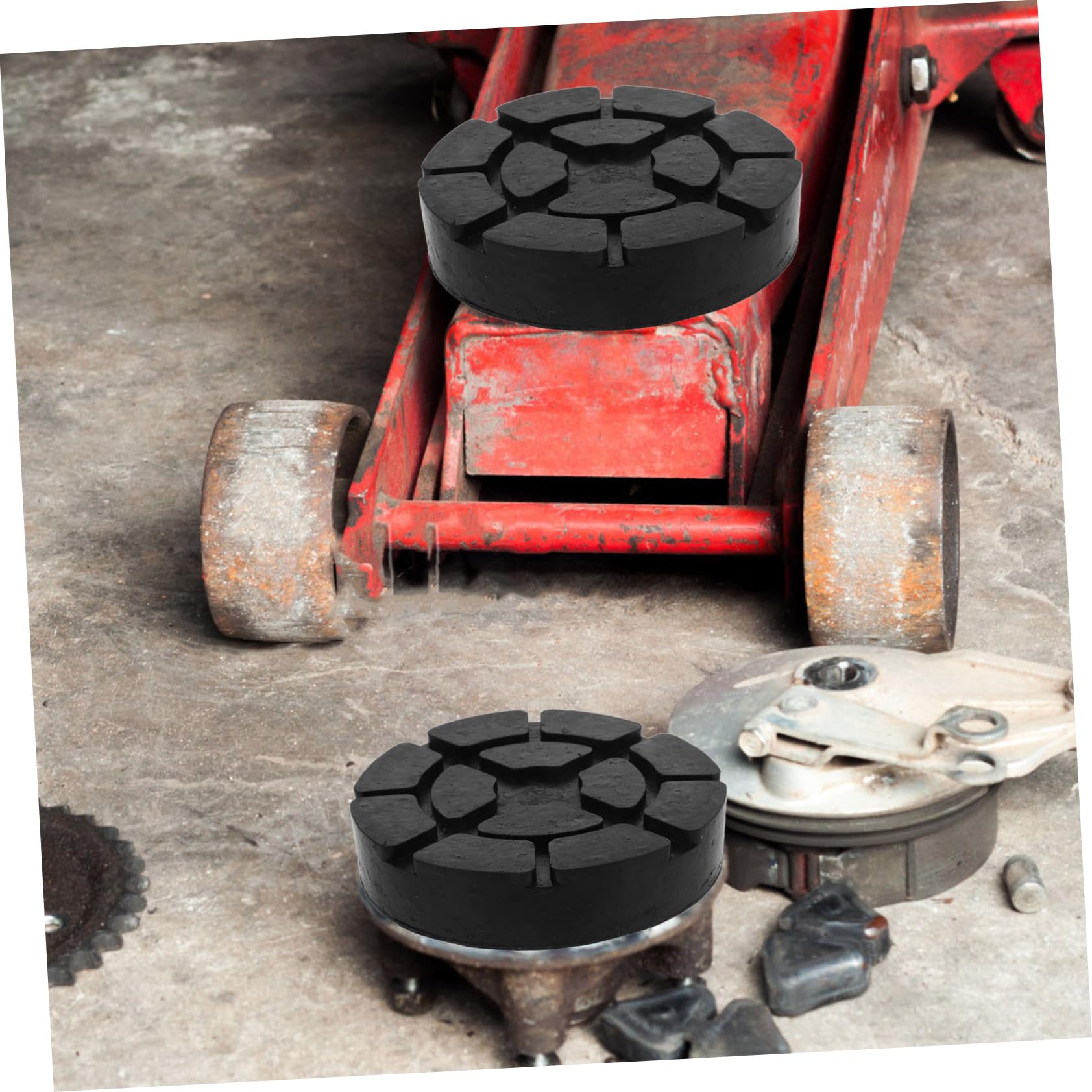 FUNOMOCYA Jack Pad for Floor Jack 4pcs Rubber Car Jacking Pad Pinch Weld Adapter Automotive Jack Stand