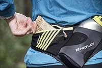 Vista 5 de Nathan Peak Running - Cinturón riñonera de hidratación para correr con botella de agua Speed Draw Flask, 18oz/535 ml, tapa de carrera Push/Pull