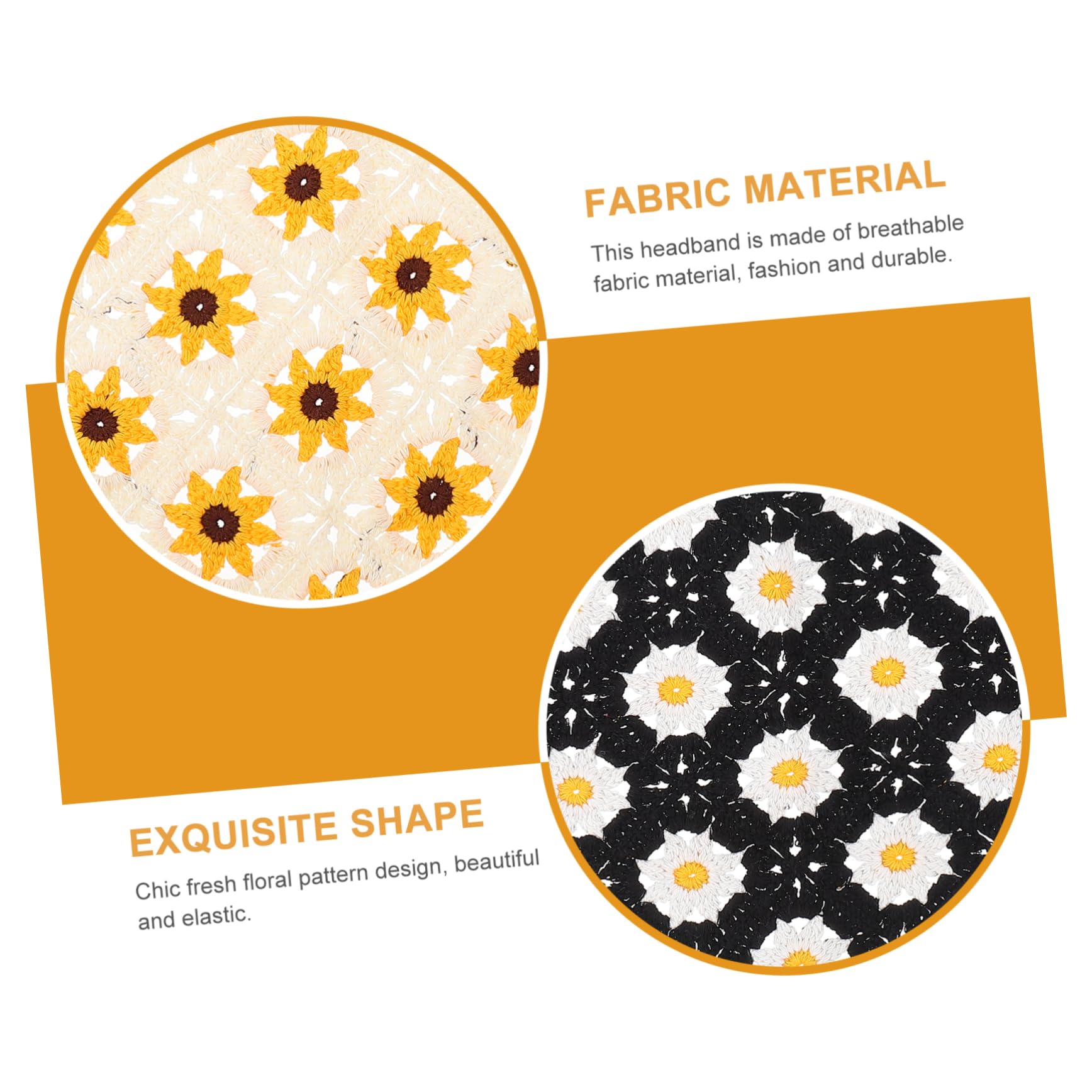 Beavorty 4 Pz per ago per all'uncinetto pañuelos para mujer uncinetti turbante per donna fasce per bandana da donna elastico sciarpa cinghia