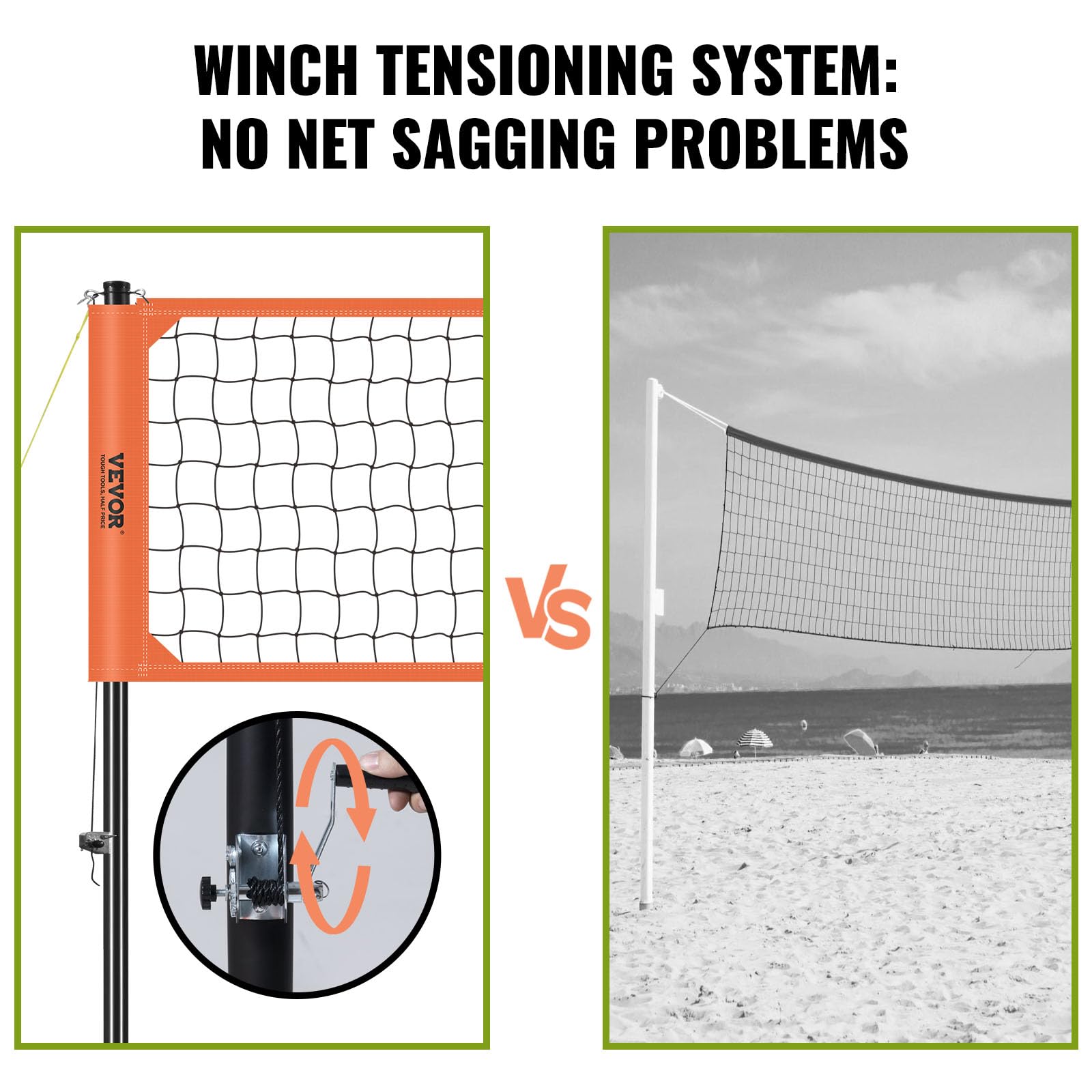 Macgregor Recreational Volleyball Net, 30-Feet