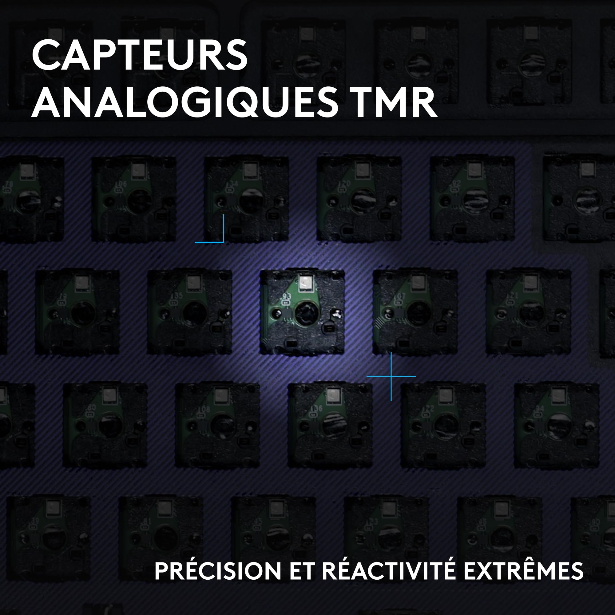 Logitech G G512 X 98 Dual Swap, Clavier Gaming TMR analogique/mécanique à switchs échangeables, taux d'interrogation 8K, déclenchement Rapide, RVB LIGHTSYNC, Filaire, PC, Mac, Français AZERTY - Noir