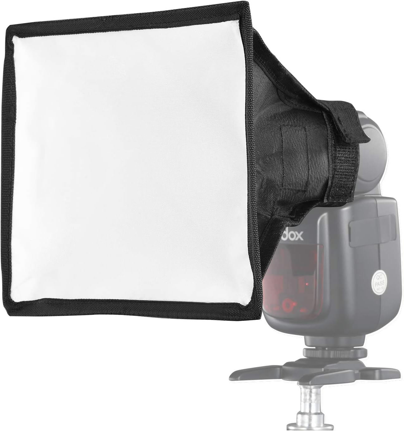 6" x 7" Collapsible Mini Softbox โ Universal Flash Diffuser for Canon, Nikon, Sony, Neewer, Godox Speedlights, Includes Storage Pouch