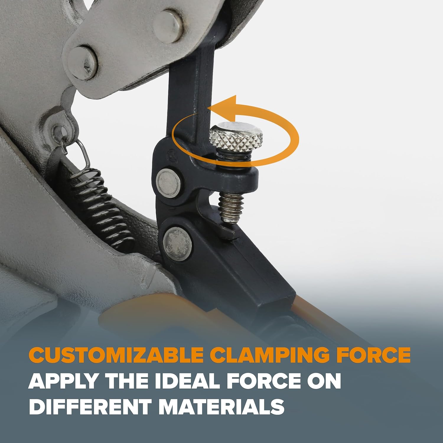 BORA Auto Adjust Drill Press Clamp 6 Inch Hold Down Clamps for Woodworking | Bench Vise Grip Clamps | Welding Table Clamps & Drill Press Accessories | Locking Clamp Tool