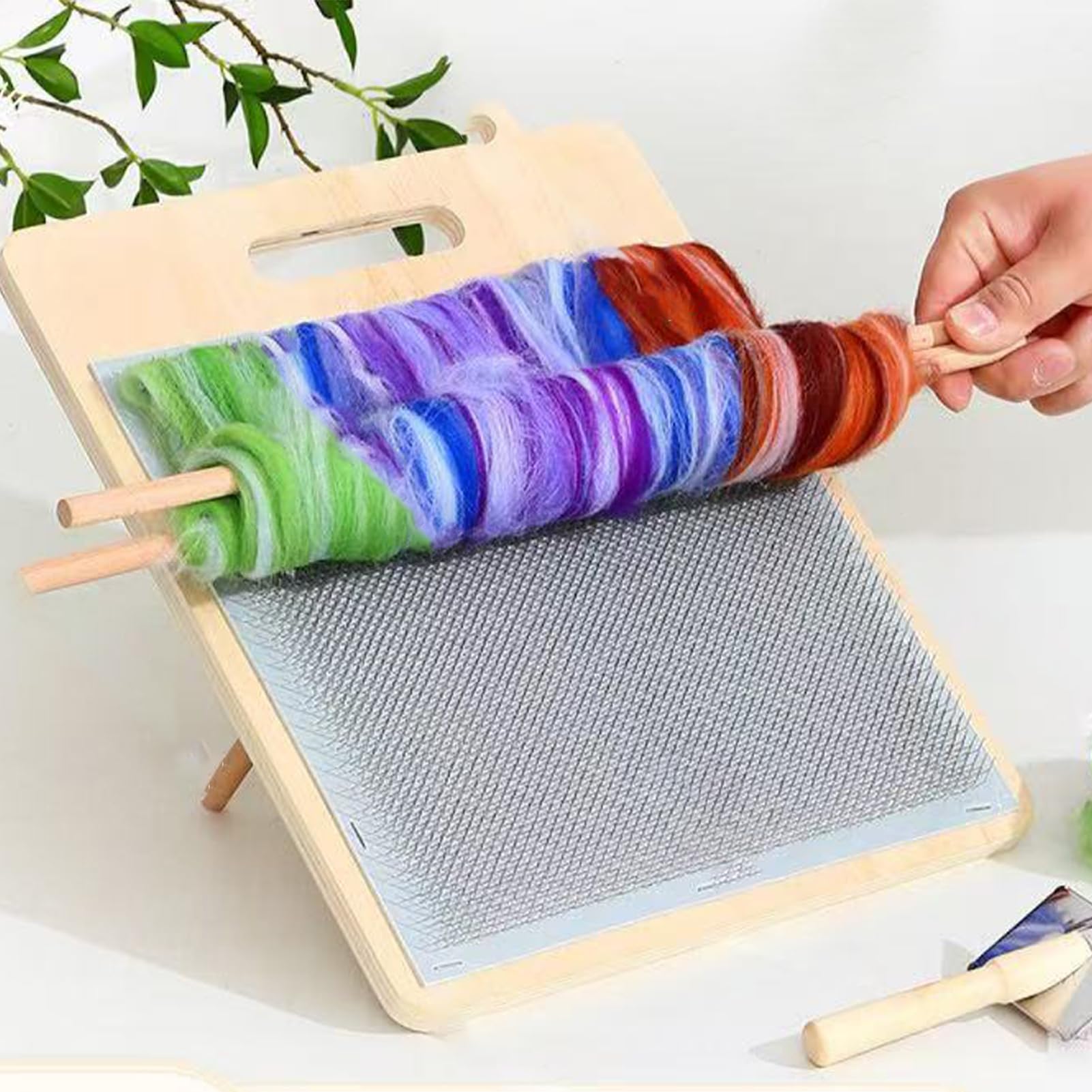 Deska do Mieszania Wełny Łatwe w Obsłudze Regulowane Grzebienie do