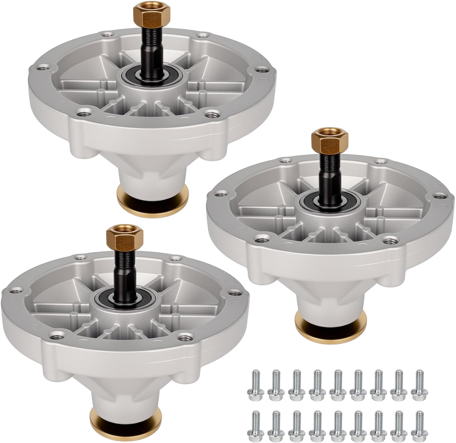 126-4630 Spindle Assembly, Compatible with Ex Mark Radius E-Series S-Series Zero-Turn Mower 44 48 52 60 Inch Deck, RAE708 RAS710 RAS720 RAS740, Replace 82-103 3-Pack