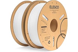 ELEGOO PLA Plus Filament 1.75mm White, Toughest and Strongest 1.75mm PLA Filament...