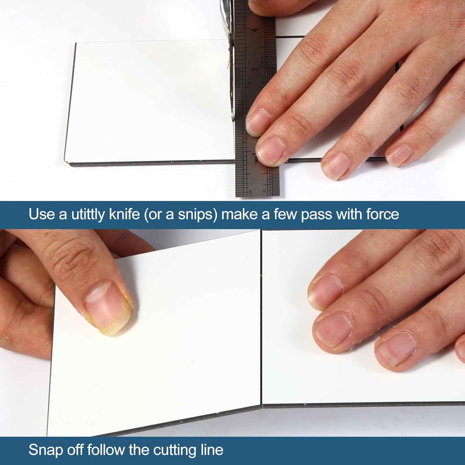 100-Pack Peel and Stick Backsplash Soft White Subway Tile Stickers, Upgraded Durable 3" x 6" PVC Stick on Wall Tile for Kitchen, Bathroom, Fireplace