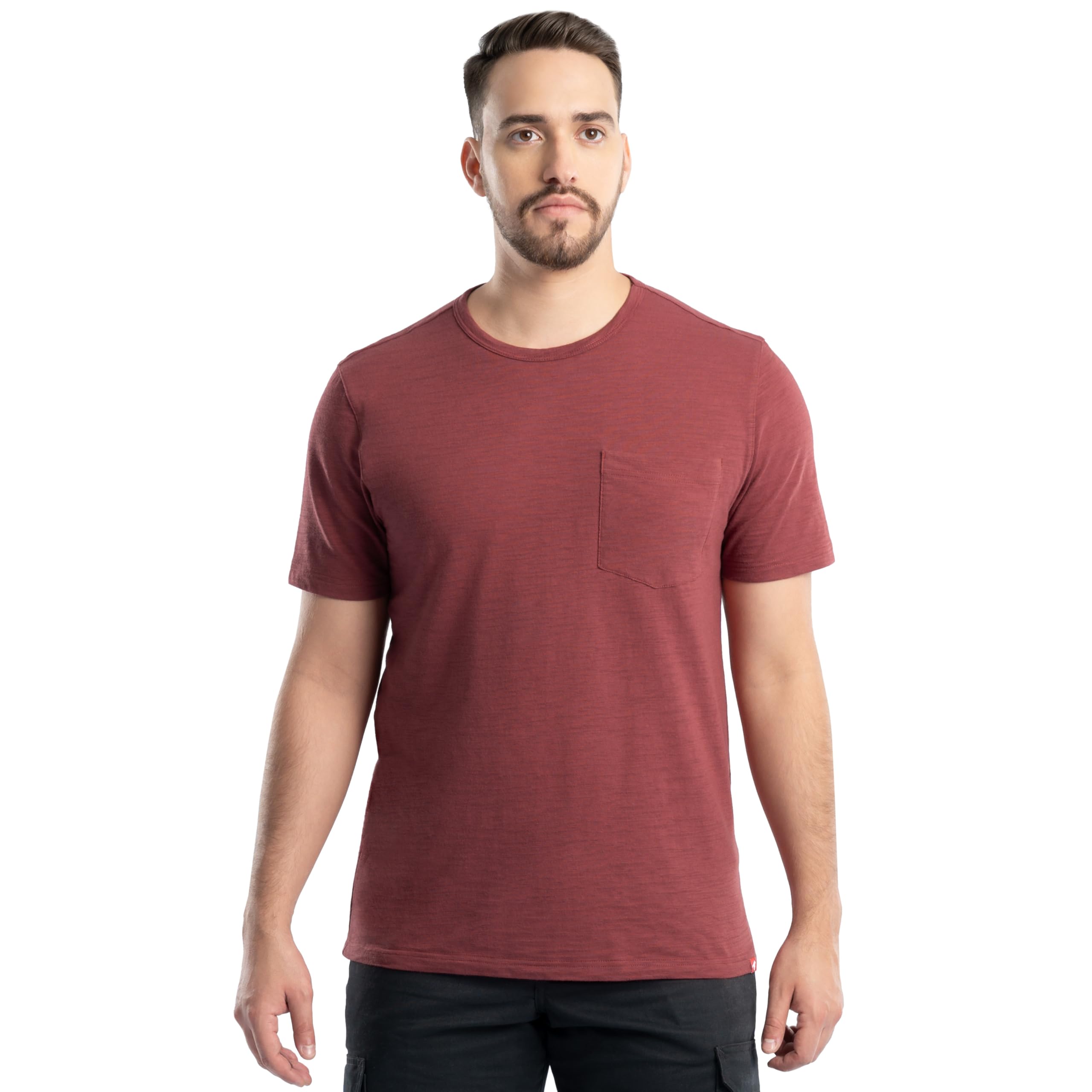 Wrangler Men's Short Sleeve Recycled Slub Pocket T-Shirt