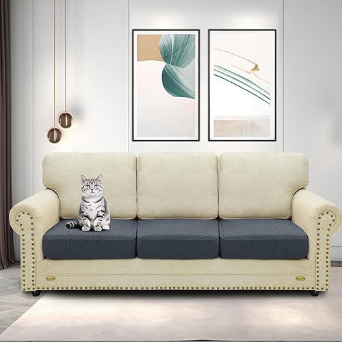 Miniatura 2 de ZNSAYOTX Fundas de cojín elásticas individuales para sofá, fundas para cojines de sofá, fundas para asientos de sofá, fundas protectoras de muebles