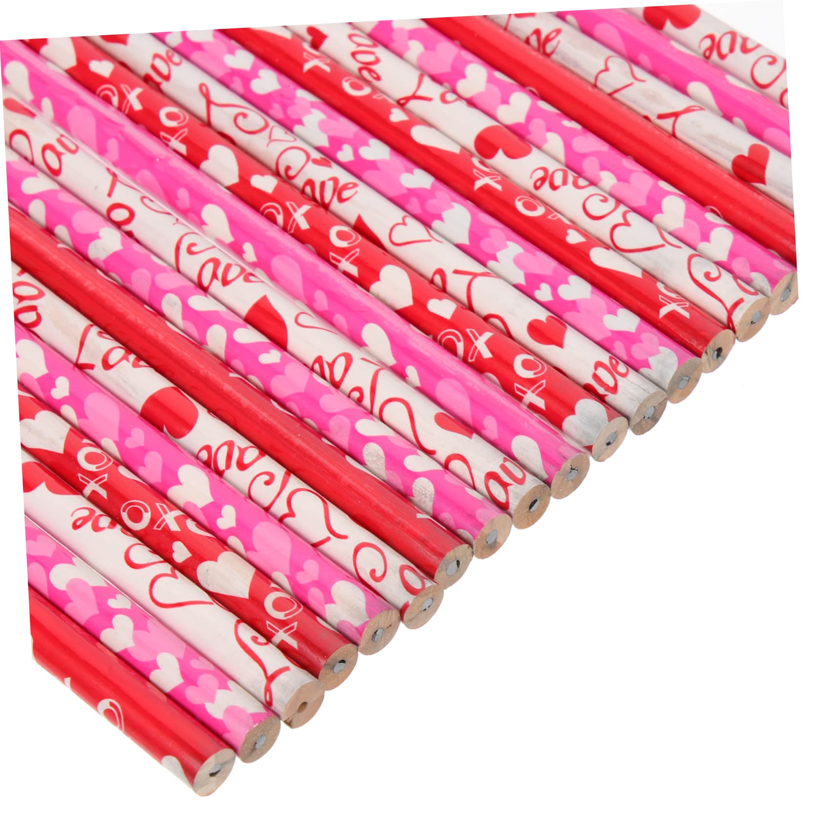 Lot De 3 Crayons En Bois Pour Garçons Et Filles Motif Cœur Pour La Saint-valentin Accessoires Pour Garçons Et Filles 50 Pièces X 3