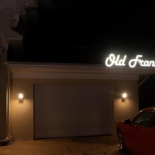 Miniatura 3 de Lámpara de pared para porche al aire libre, luces LED modernas de pared para patio, lámpara exterior de aluminio negro mate impermeable para