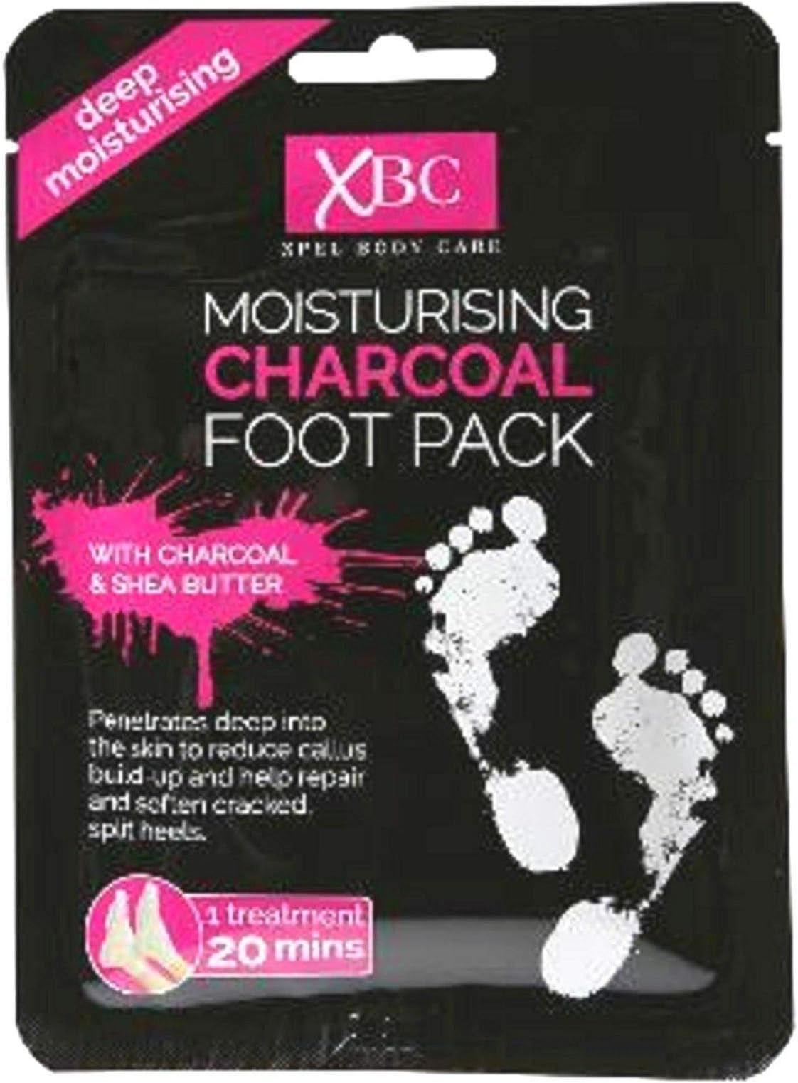 XBC Moisturising Charcoal Foot Pack