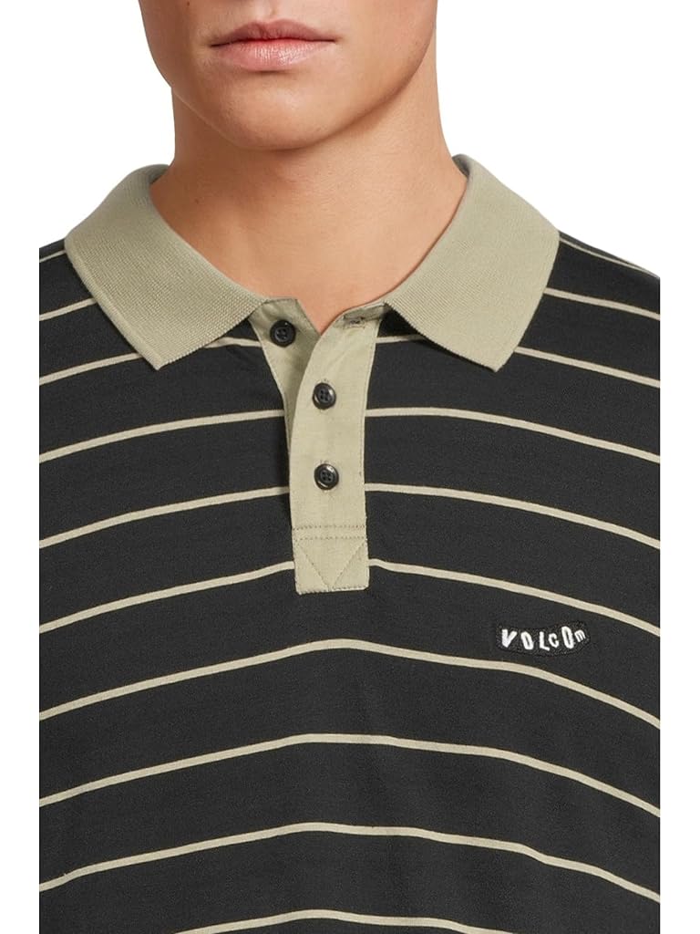 Black Volcom Ragstone Polo