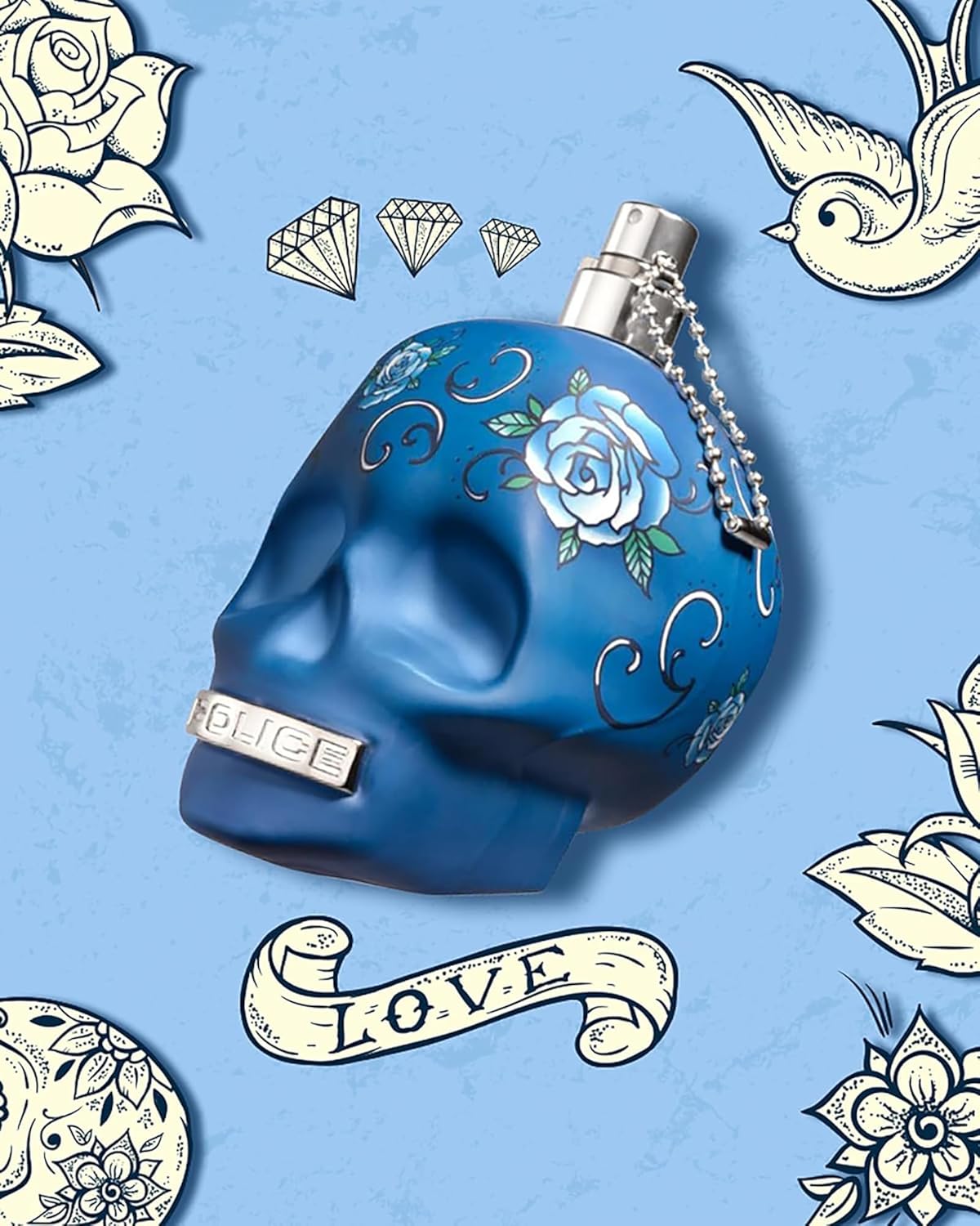 Police To Be Tattooart For Man Fragrance For Men - Mysterious And Elegant Scent - Intriguing Base Of Amberwoods And Tonka Beans - For A Man Who Likes The Risk Of A Free Spirit - 2.5 Oz EDT Spray