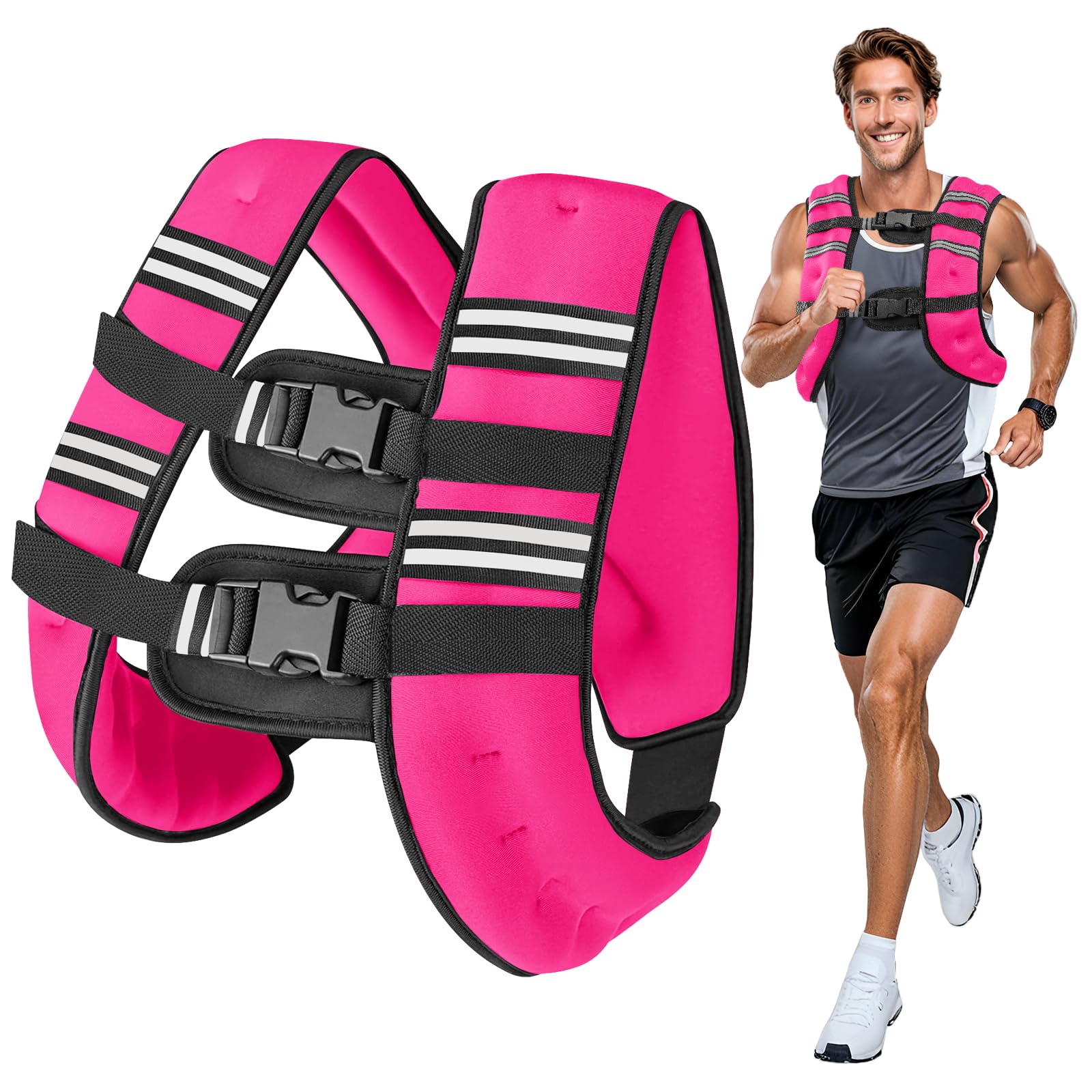 Wolliwa 6lb/8lb/12lb/16lb/20Lb Weighted Vest Woman Men