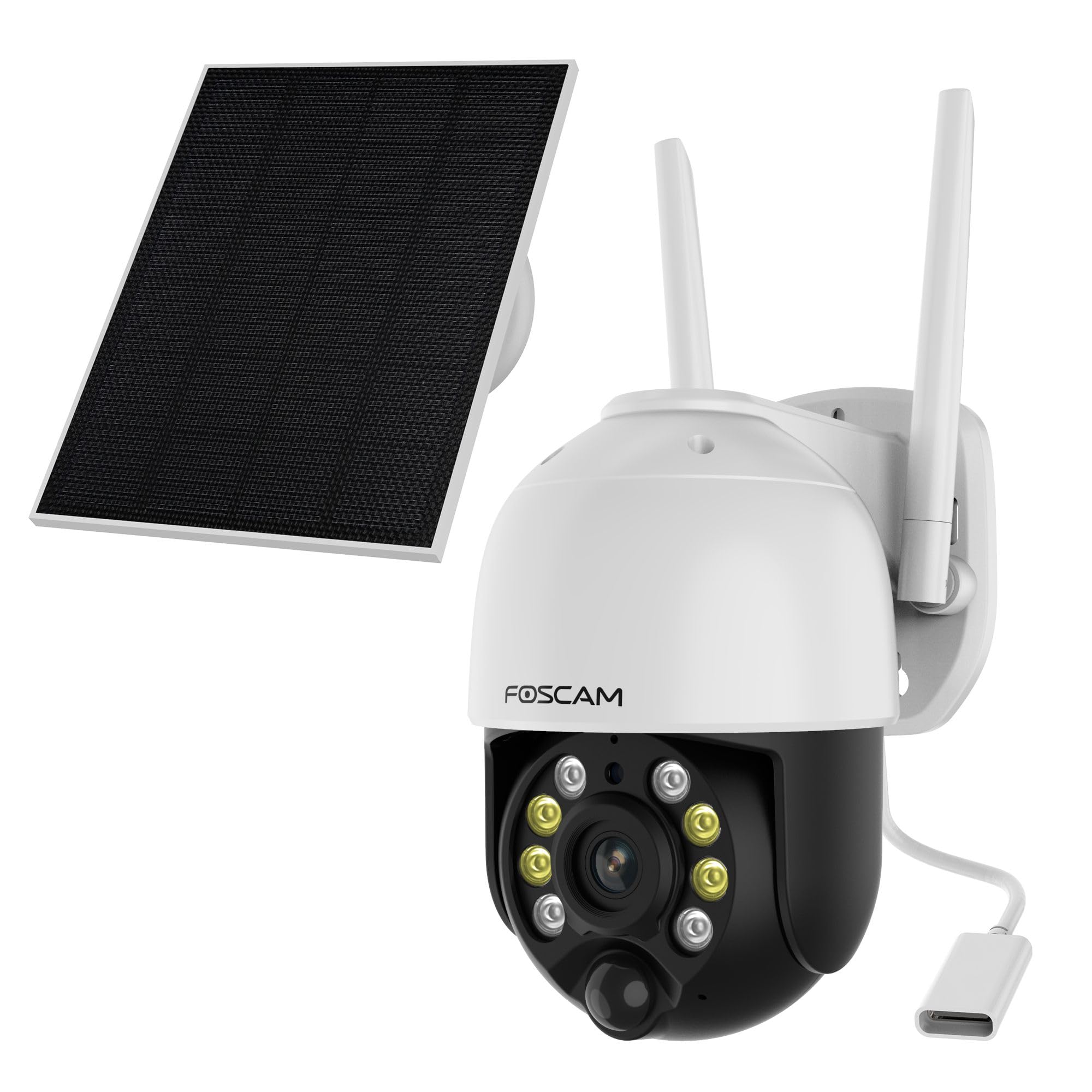 Foscam B4 - Wodoodporna zewnętrzna kamera IP 4 MP WiFi Panel Słoneczny