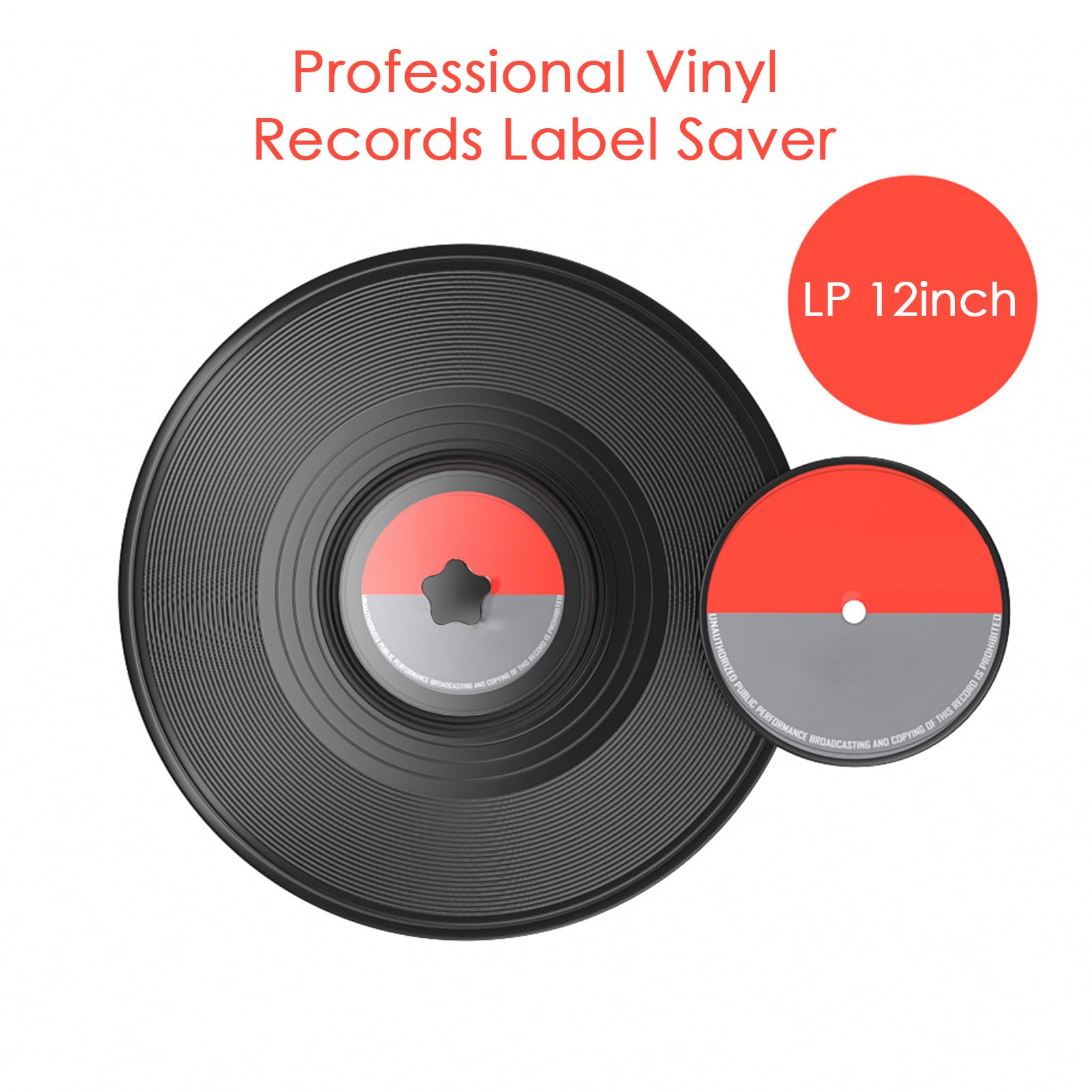 Étiquette de nettoyage pour disques vinyles