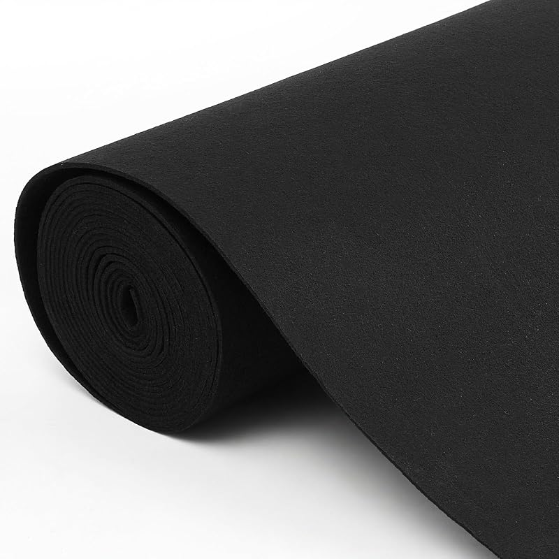 Carpete automotivo de poliéster Nuanchu para caixa de som e subwoofer, preto – 5,08 x 0,41 m