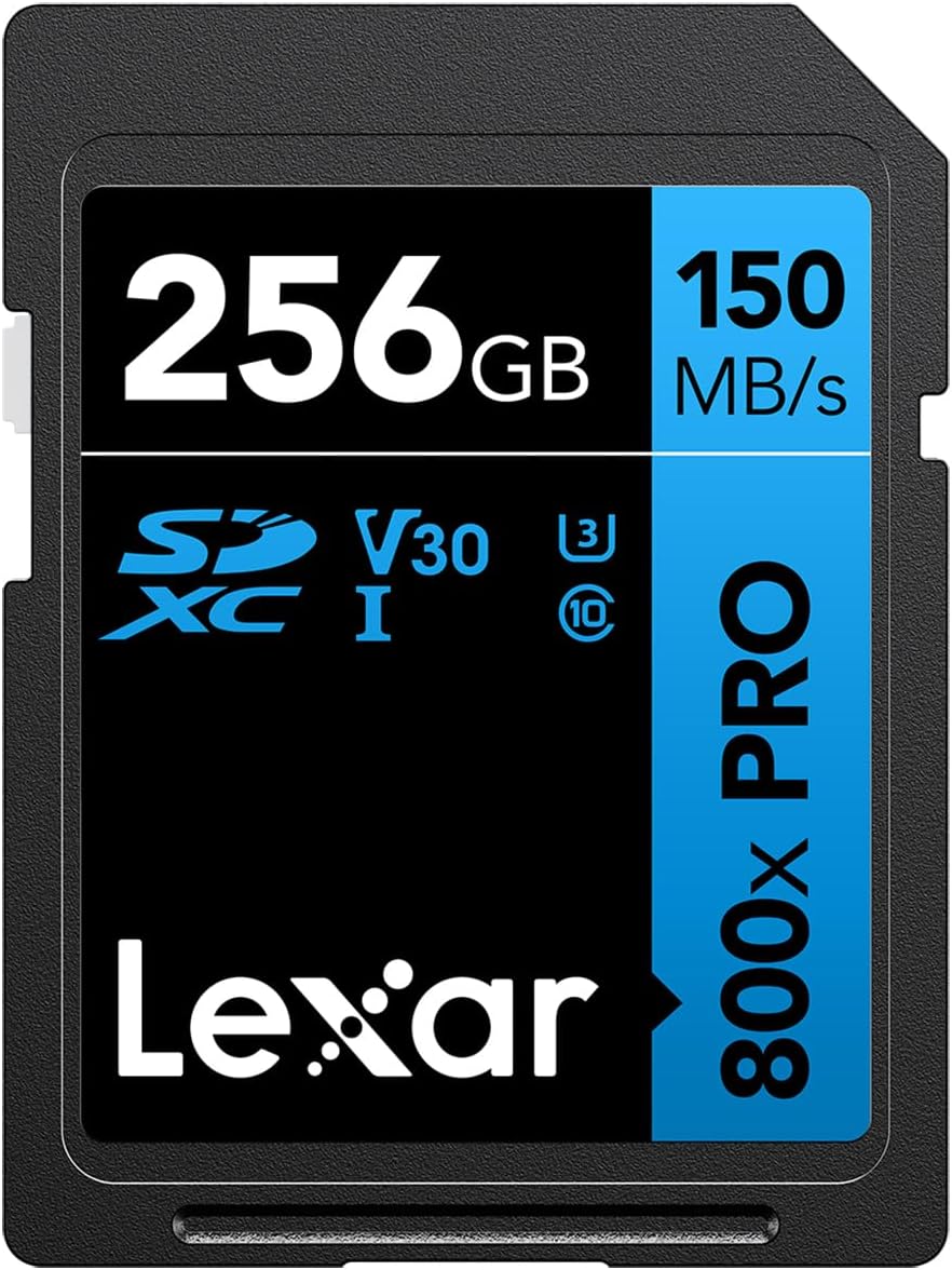 Lexar High-Performance 800x 32GB SDHC/SDXC UHS-I Card (Blue Series), 2-Pack