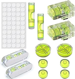 13 Stück Mini Wasserwaage, Runde Libelle mit Präzisions-Levelblase für Kamera-Stativ, Camping-Ausrüstung und Heimwerkerbedarf