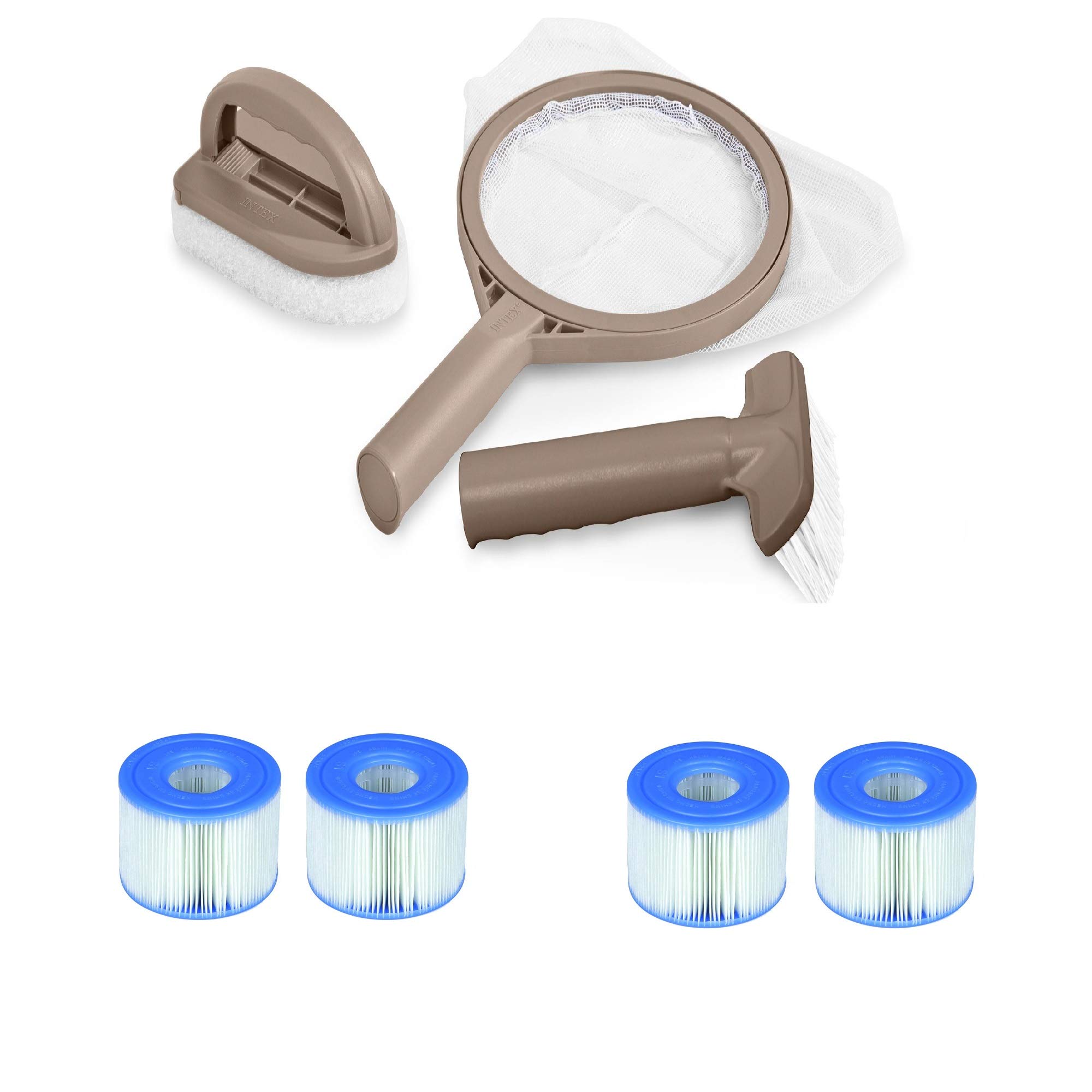 Intex PureSpa - Kit di manutenzione per vasca idromassaggio e cartucce filtro Intex tipo S1 (2 pezzi)