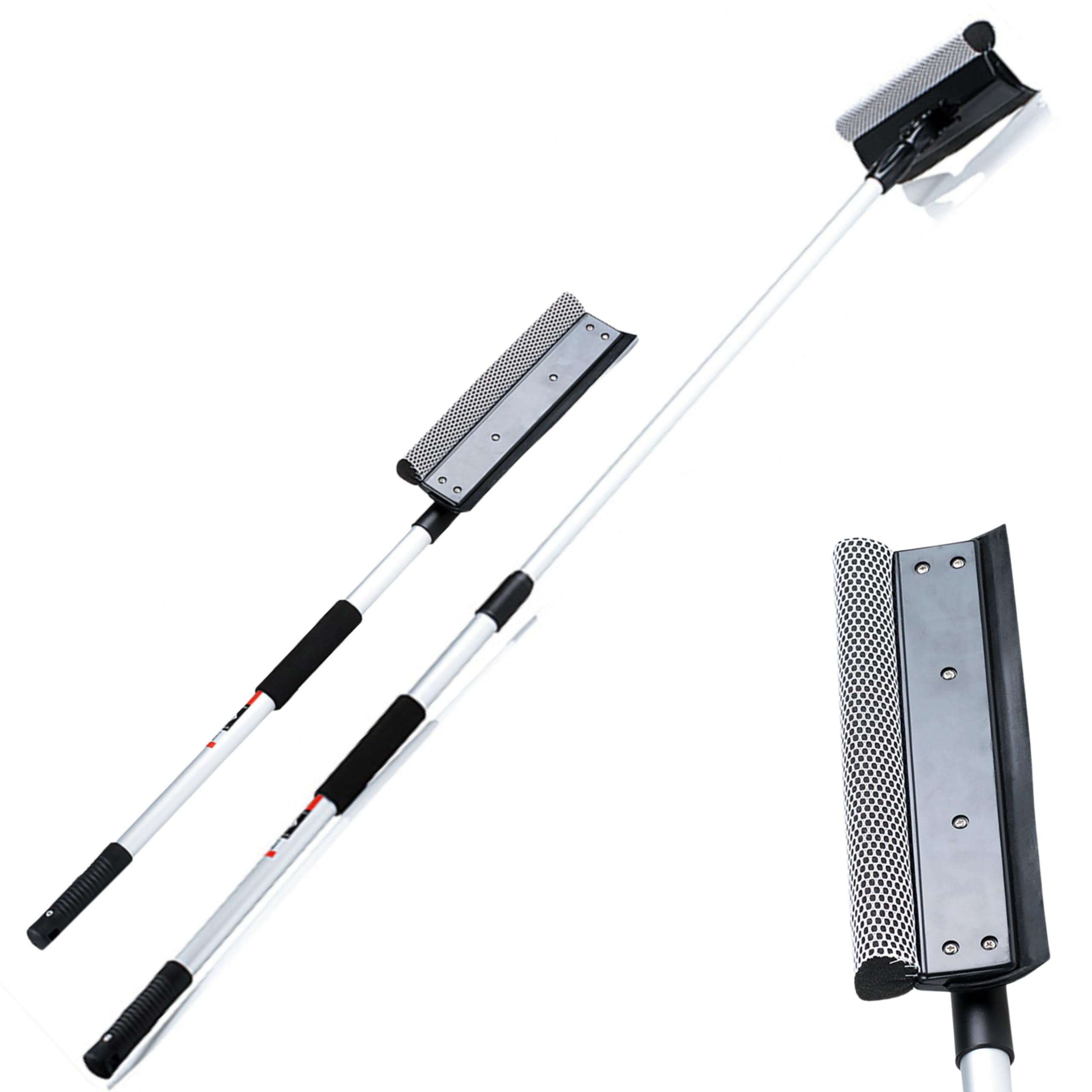 Heyner Germany Xl Telescopic Car Window Cleaner Squeegee 70-125Cm Replaceable Sponge 407500
