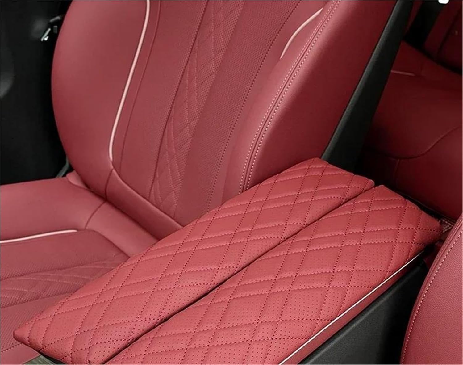 Armrest Box Protection Cover Compatible with BMW X5X7 G05/G07 2019-2023(Black)