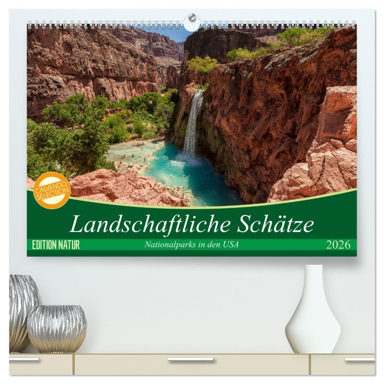 Landschaftliche Schätze (hochwertiger Premium Wandkalender 2026 DIN A2 quer), Kunstdruck in Hochglanz: Landschaftskalender mit atemberaubenden Motiven und unberührten Landschaften. (CALVENDO Natur)
