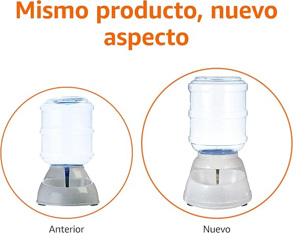 Amazon Basics Water Dispenser, Dogs and Cats, 1 Gallon, Small, Clear - 3
