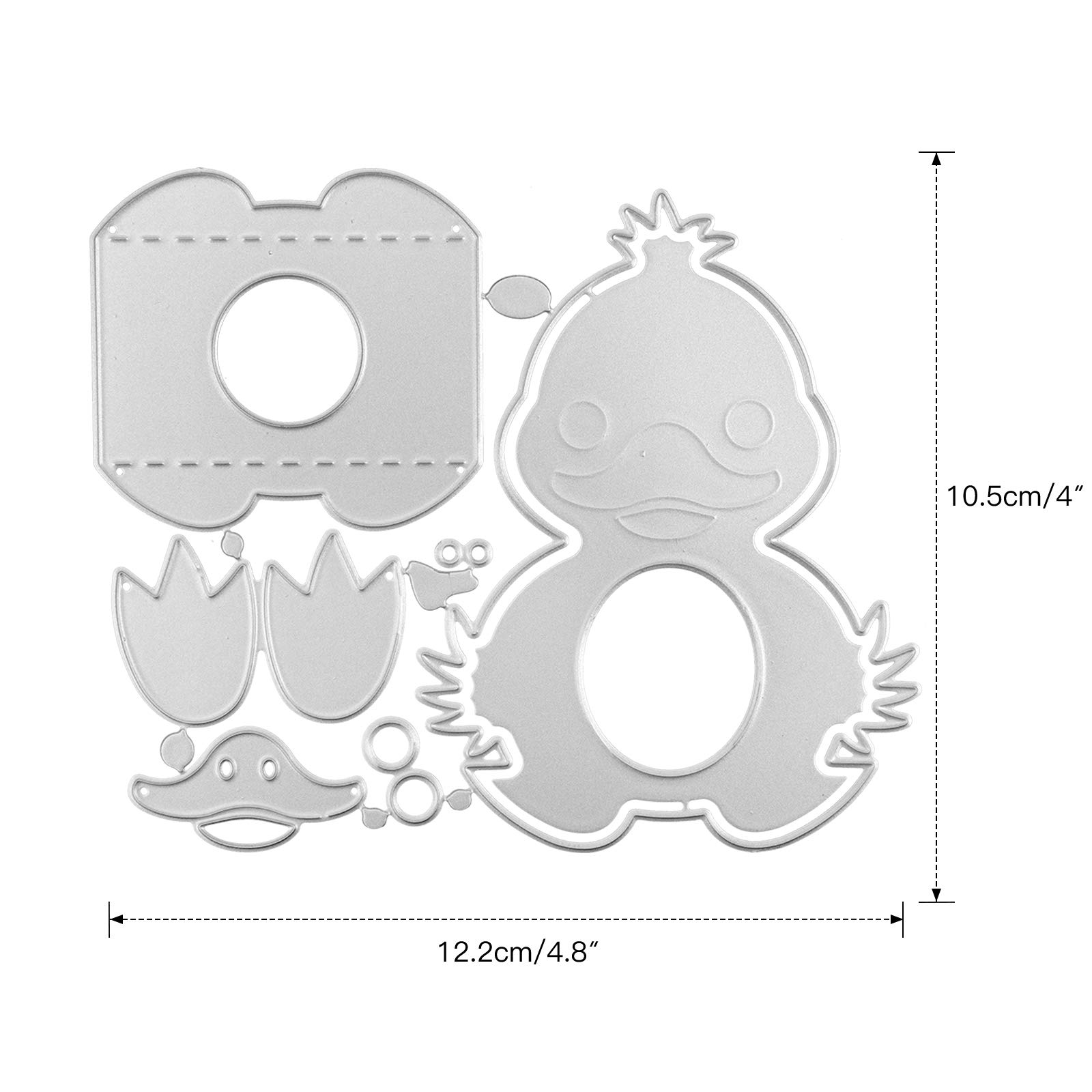 Fustelle Pasqua - Forme Anatra E Coniglietto In Acciaio Per Scrapbooking E Biglietti Fai Da Te - Foto 2