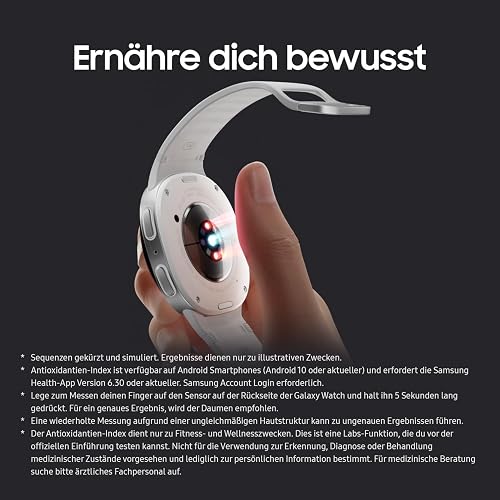 Samsung Galaxy Watch8 Smartwatch mit Galaxy AI, Fitness-Uhr und Fitness-Tracker, Sport Band, Wellness- und Schlaf-Coaching, 40 mm, Bluetooth, Graphite, 3 Jahre Herstellergarantie - 7