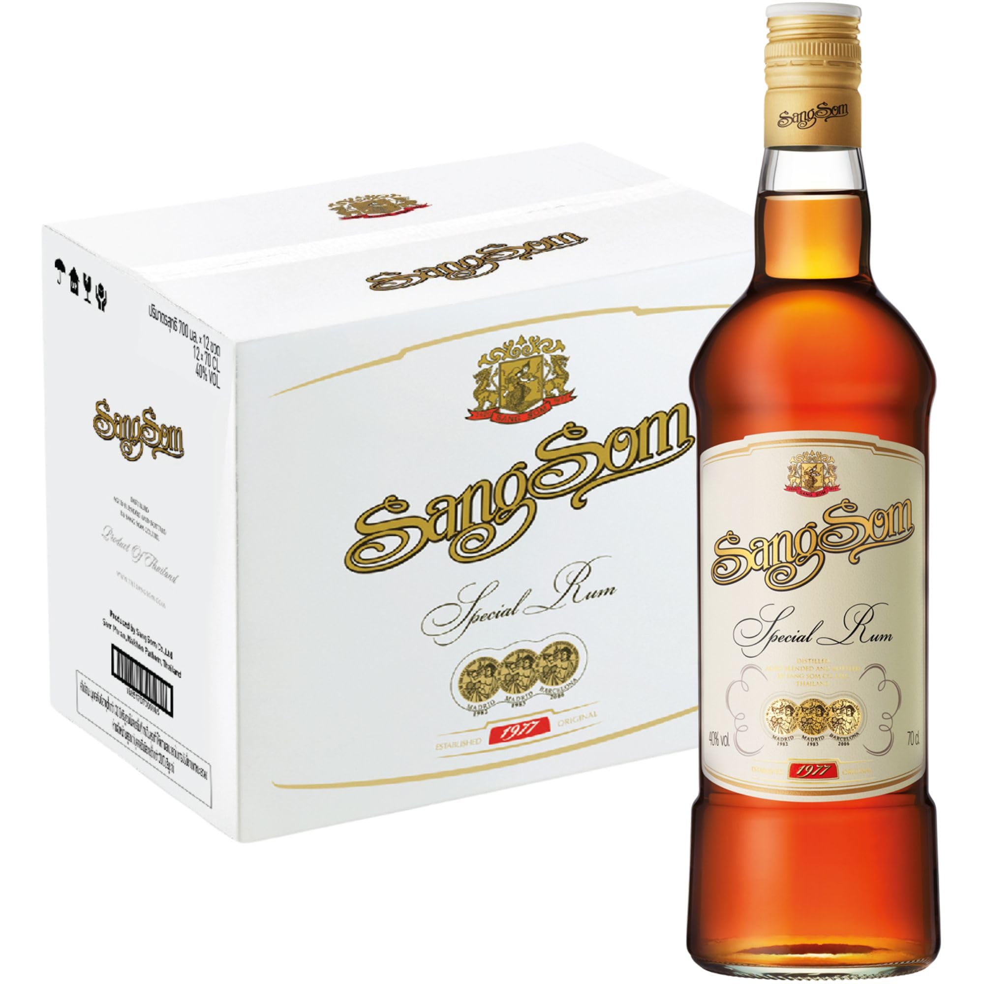 Amazon.co.jp: センソム(Sangsom) [ ラム タイ 700ml x 12本