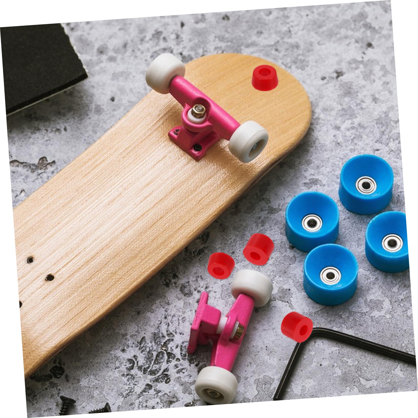 BESPORTBLE 12pcs Skateboard Pads Truck Bushing Replacement Cushioning for Balance Compatible Skateboard Trucks