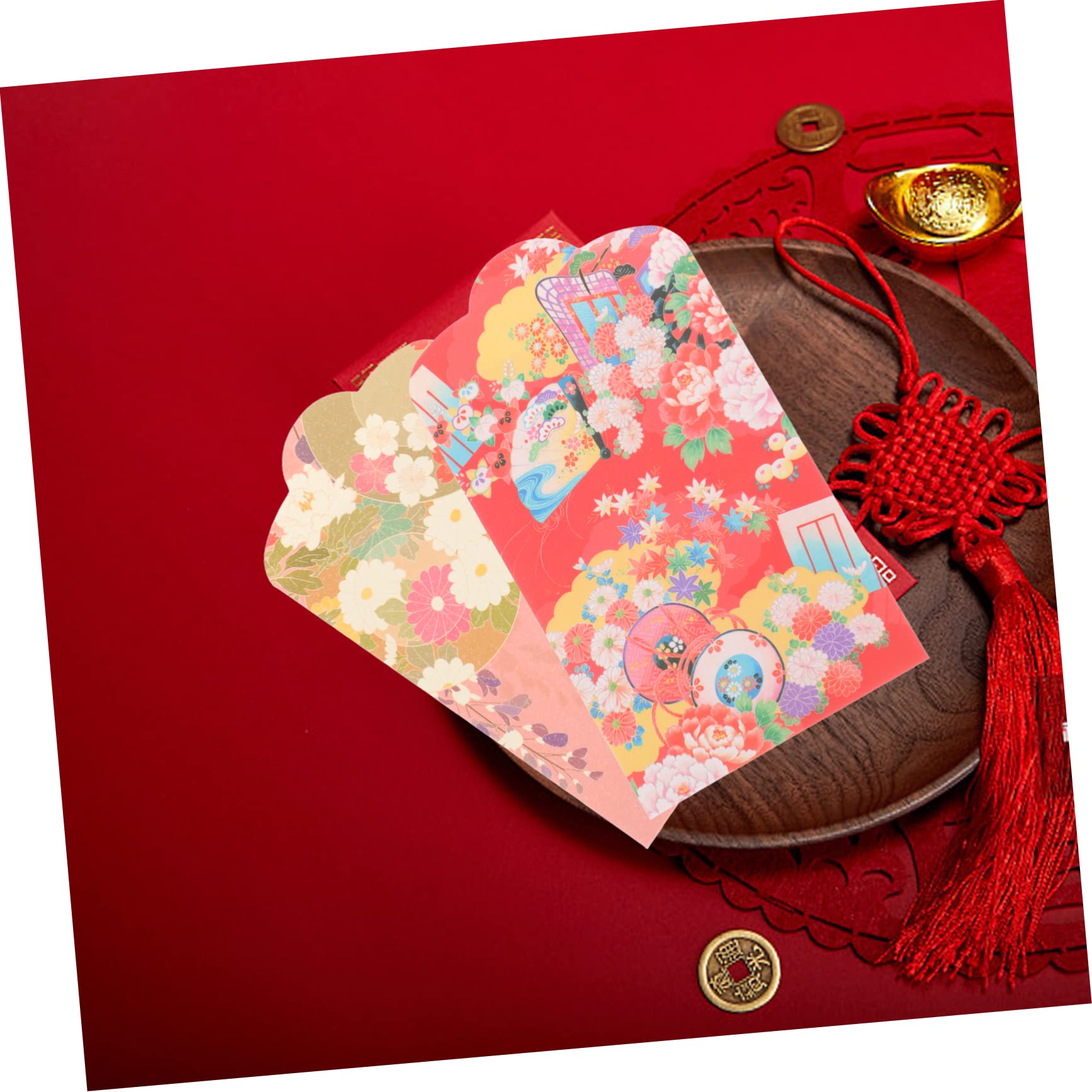 TEHAUX 150piezas Packets Japanese Style Money Envelopes for Year Celebrations Unique and Elegant Design for Gifting