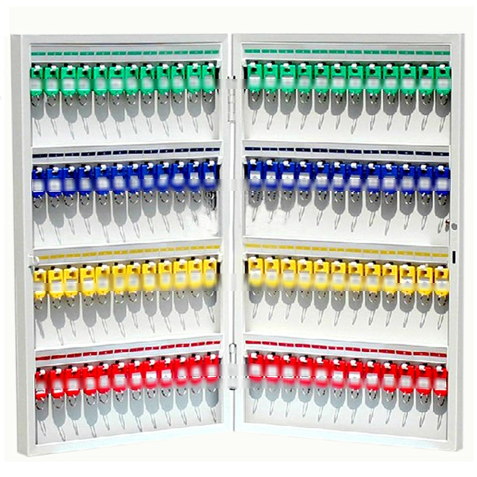 Caja de llaves resistente, armario con cerradura de montaje en pared con etiquetas para llaves, perfecto para escuelas, hoteles, fábricas y gestión de bienes raíces, solución segura de almacenamiento