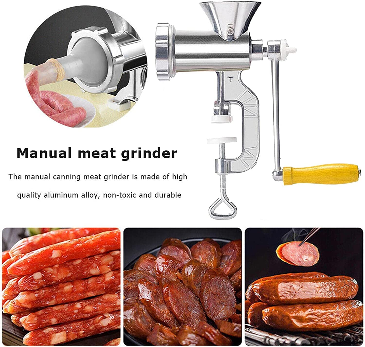 Amazon.co.jp: 手動式ミンサー ミンチ機 肉ひき機 肉ひき/野菜ひき