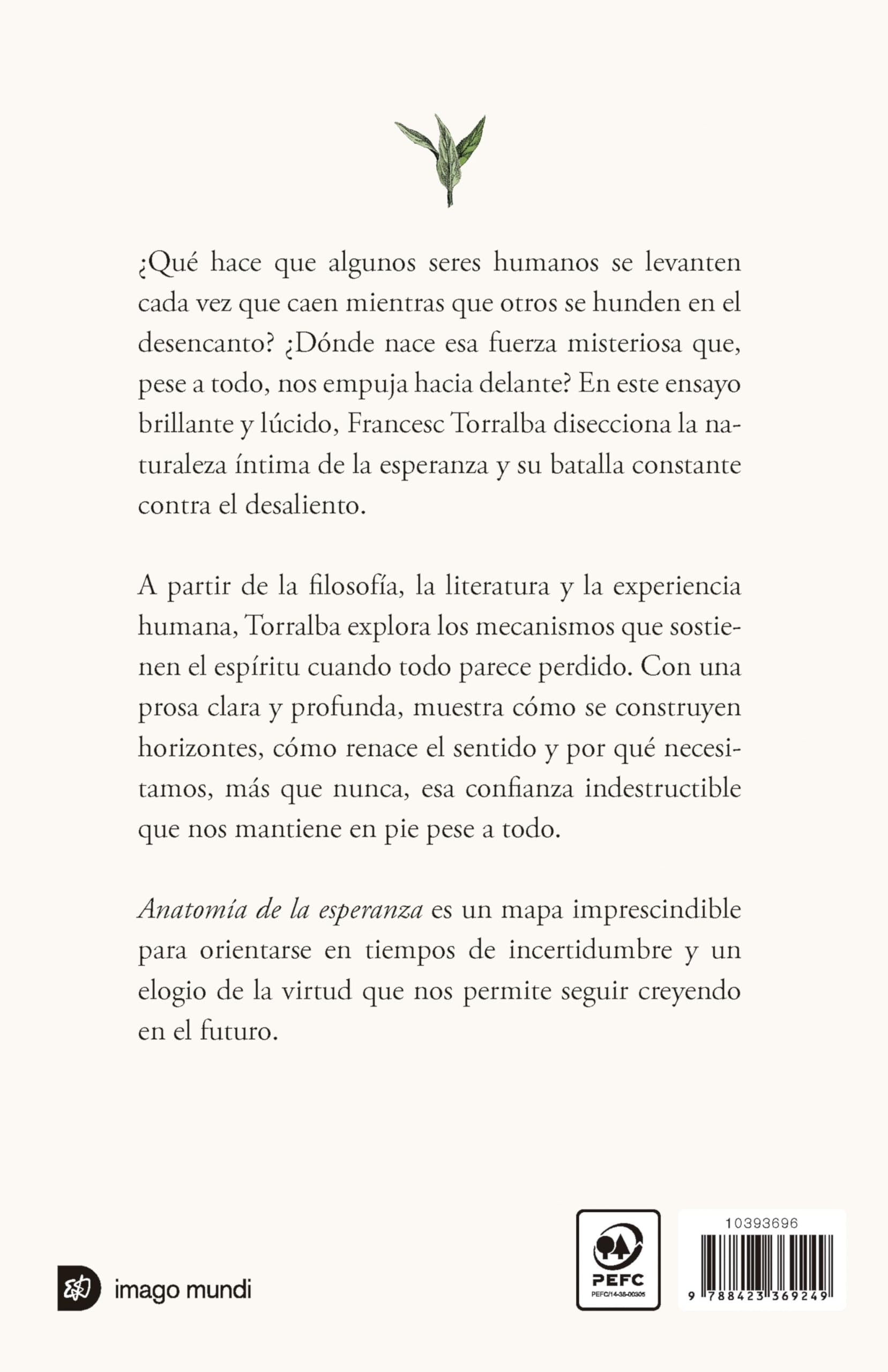 Anatomía de la esperanza (Imago Mundi)