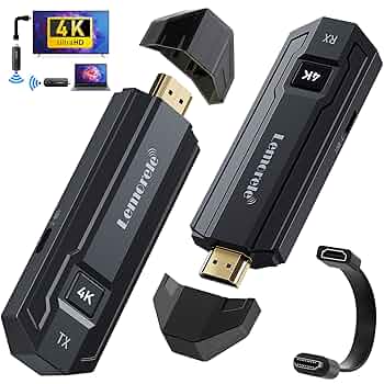 Amazon.co.jp: 4K ワイヤレス HDMI 無線 ポータブル 小型 送受信