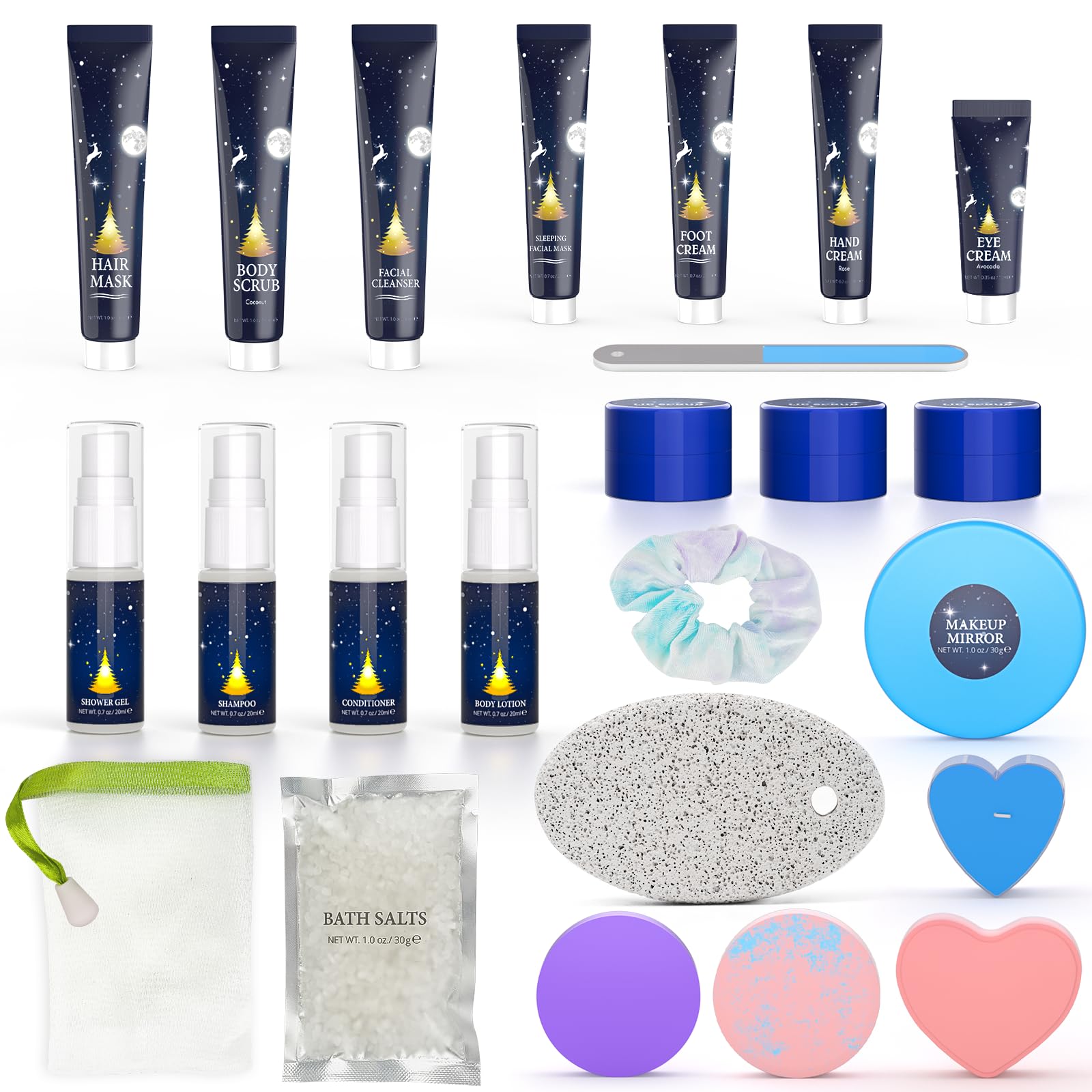 Calendario Avvento 2024 Bellezza, 24 Prodotti per il Bagno, la Cura Della Pelle e gli Accessori, Conto Alla Rovescia per il Natale Regali Creativi per le Donne