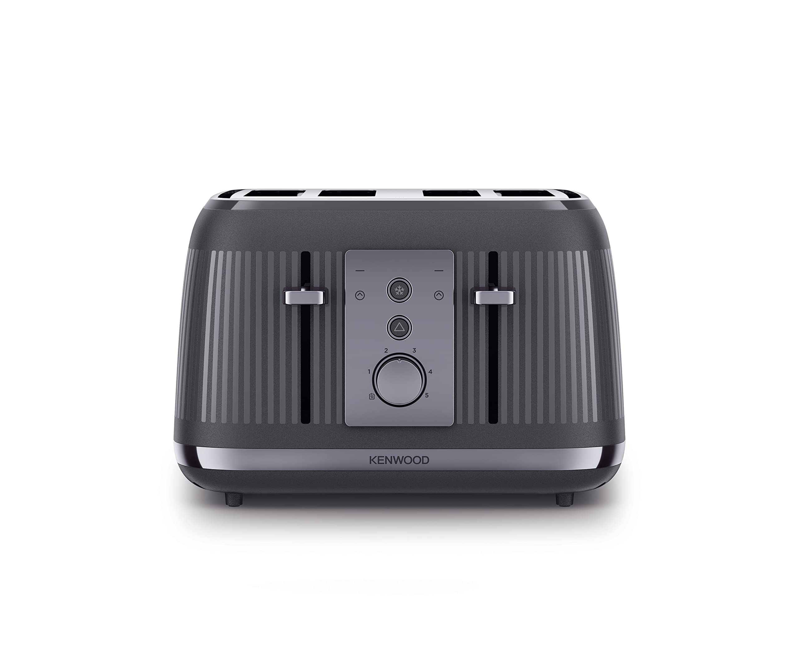 Kenwood TFP30.000GY Dusk 4 Slice Toaster - 2000W - Reheat & Defrost Functions - Slate Grey